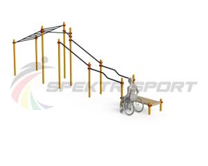 Купить Спортивный комплекс для инвалидов-колясочников WRK-D22_76mm в Осинниках 